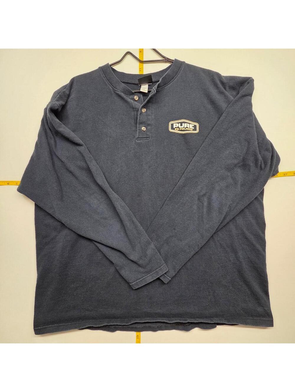 Polaris Men's Navy and Blue Shirt